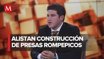 Samuel García anuncia dos nuevas presas rompepicos en La Huasteca
