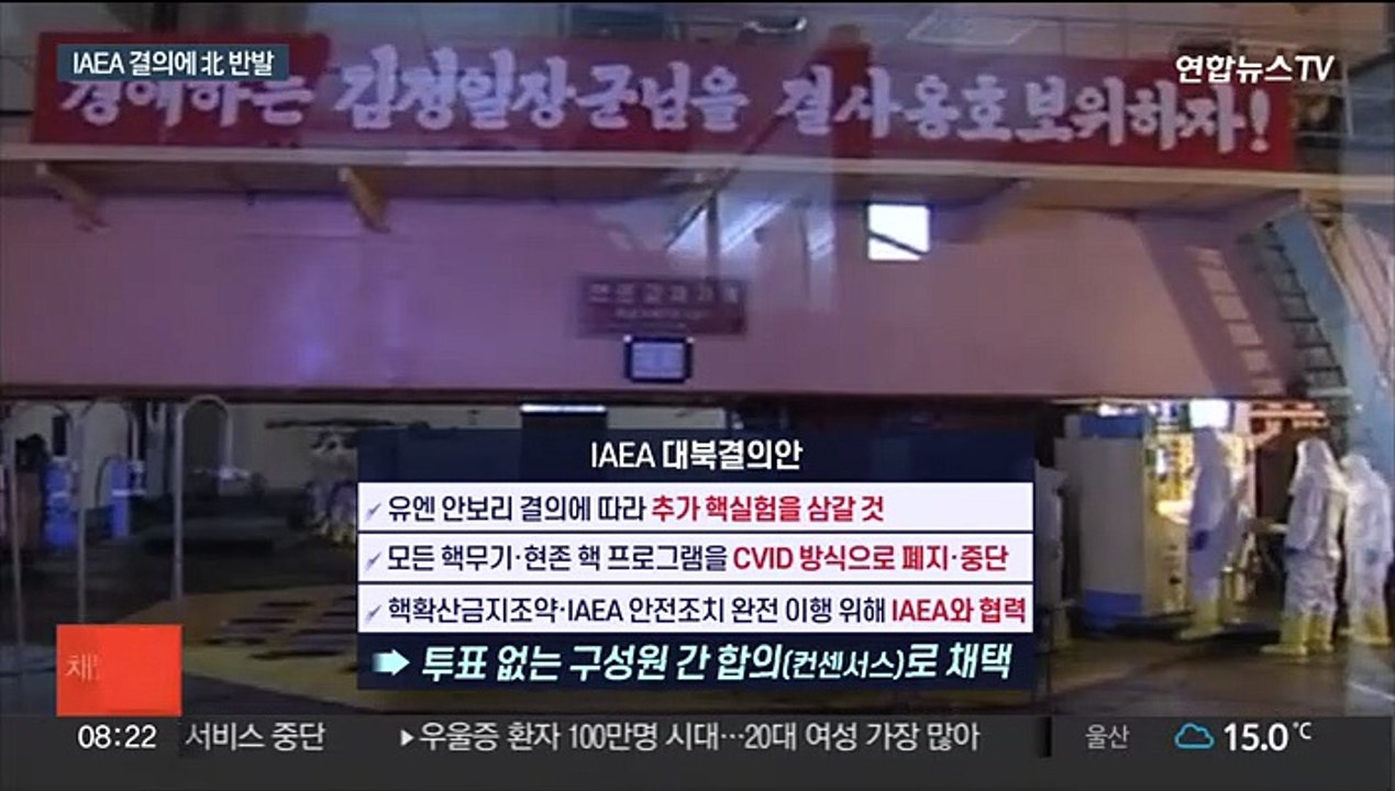 IAEA '북핵 중단 결의'에 북한 "가타부타할 자격 없어"