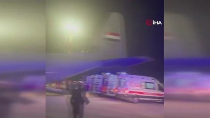 Musul'daki yangın faciasında yaralananlar Türkiye'ye getirildi