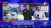 Carmen de la Legua: caen ladrones de autopartes luego de una feroz persecución
