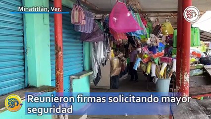 Comerciantes del mercado "Popularidad-Solidaridad" reunieron firmas solicitando mayor seguridad