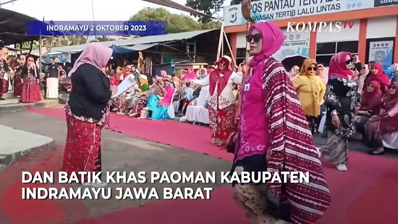 Fashion Show Batik Ala Emak Emak Dan Lansia Di Indramayu Video Dailymotion