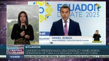 Candidatos presidenciales en Ecuador debatieron de cara a la segunda vuelta electoral