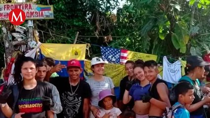 Familia colombiana logra cumplir su sueño de pisar suelo estadunidense