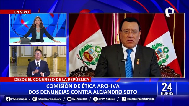 Blindaje a Alejandro Soto: Comisión de Ética archiva 2 denuncias contra presidente del Congreso