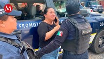 Policías agreden a la periodista Estrella Pedroza en Morelos