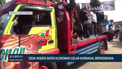 Hari Batik Nasional, Warga Desa Wisata Batik Kliwonan Karnaval Pakai Batik