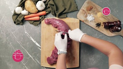 بالفيديو، ستيك مع صوص الفطر