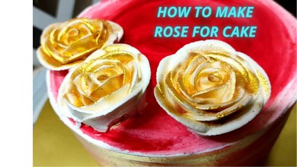 How To Make Rose For Cake | How To Make Rose By Cream | SO TASTY