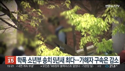 학폭 소년부 송치 5년새 최다…가해자 구속은 감소