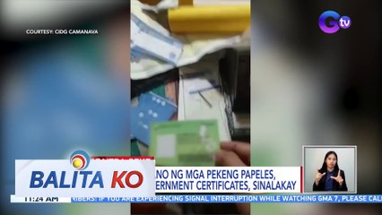 Pagawaan umano ng mga pekeng papeles, ID, at ilang government certificates, sinalakay | BK