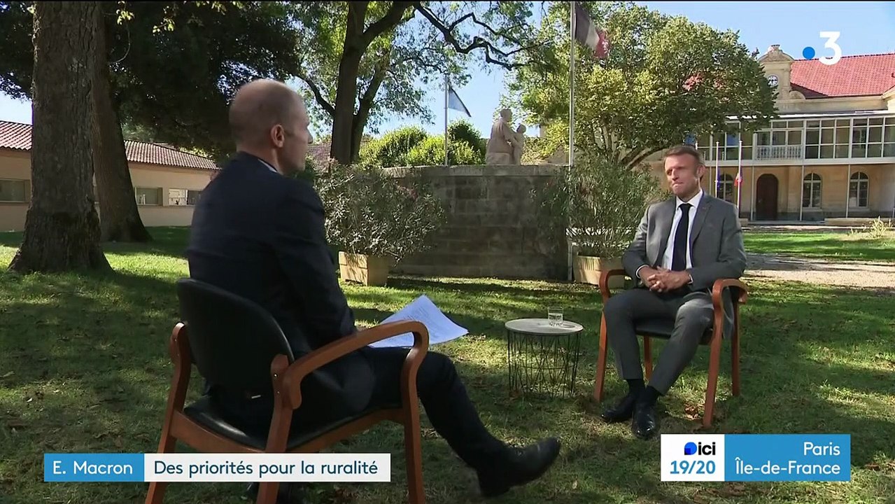 Extrait de l'interview d'Emmanuel Macron dans "Ici 19/20" sur France 3