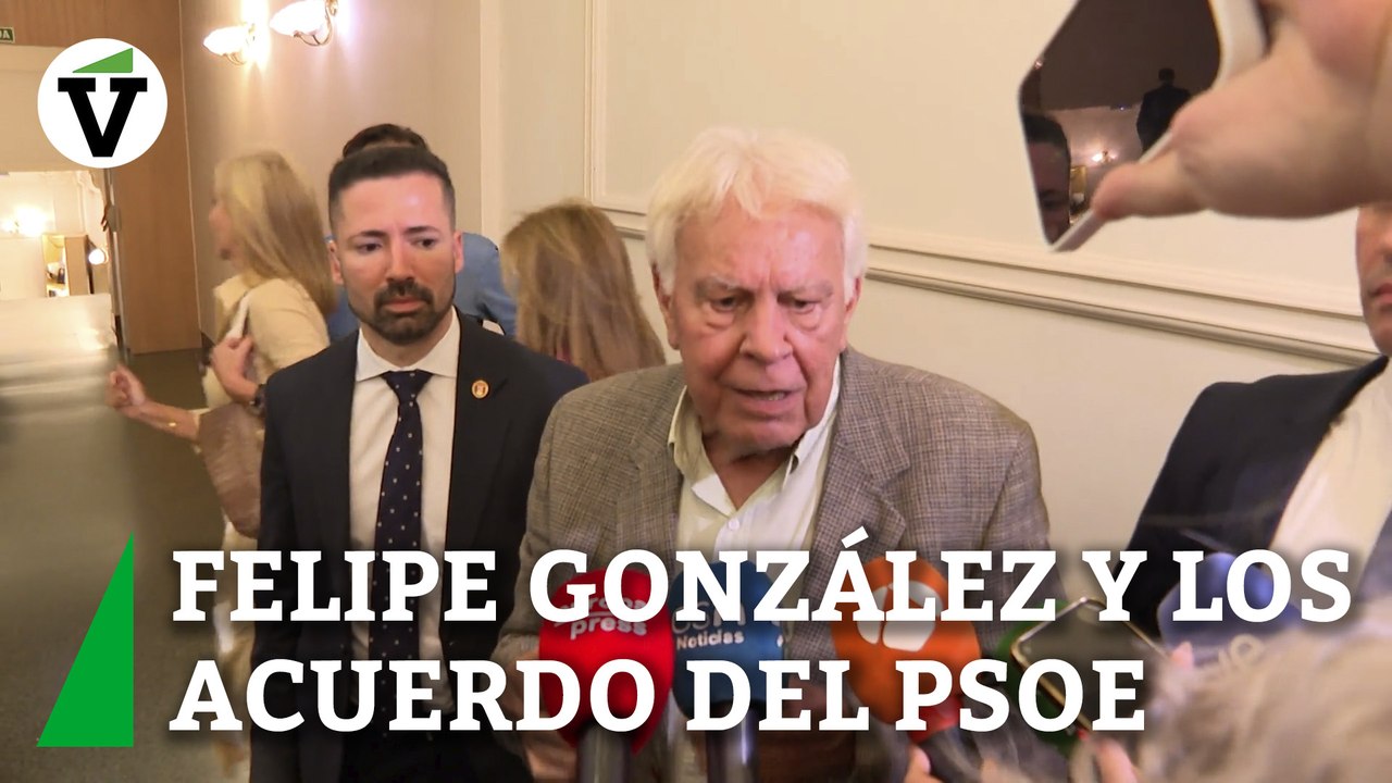 Felipe González y los acuerdos del PSOE con los independentistas: "Han ganado las elecciones"