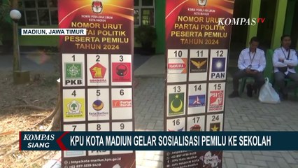 Download Video: KPU Kota Madiun Gelar Sosialisasi Pemilu ke Sekolah, Sasar Pemilih Pemula