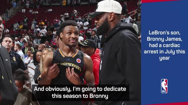 LeBron to dedicate his 21st season to son Bronny
