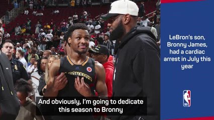 LeBron to dedicate his 21st season to son Bronny