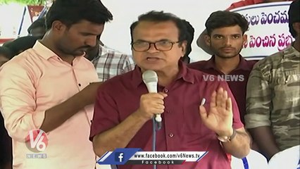Congress Leader Riyaz Speech At DSC Candidates Public Meeting _ Indira Park _ V6 News