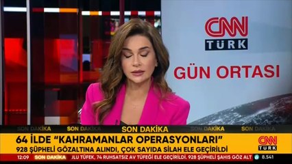 Bakan Yerlikaya paylaştı! 64 ilde Kahramanlar Operasyonları: 928 gözaltı