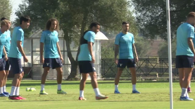 Lazio training ahead of UEFA Champions League clash with Celtic