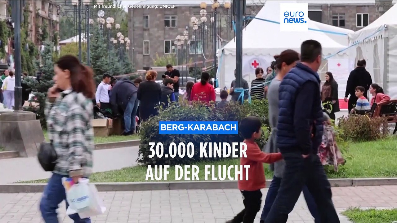 UNICEF: 30.000 Kinder aus Berg-Karabach auf der Flucht