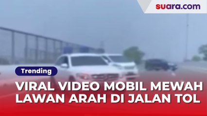 Viral Video Mobil Mewah Lawan Arah Lewat Jalan Tol, Hingga Putar Balik