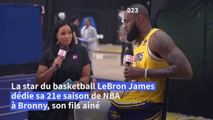 LeBron James dédie sa 21e saison NBA à son fils Bronny