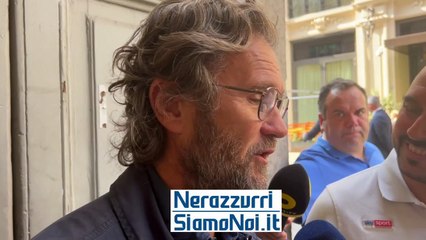 Carlo Cracco, cuoco italiano prima del pranzo UEFA tra Inter e Benfica (3 ottobre 2023)