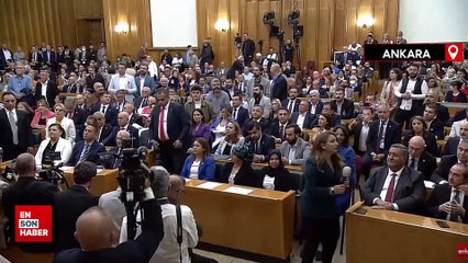 Kemal Kılıçdaroğlu grup toplantısında konuşması öncesi ayakta alkışlandı