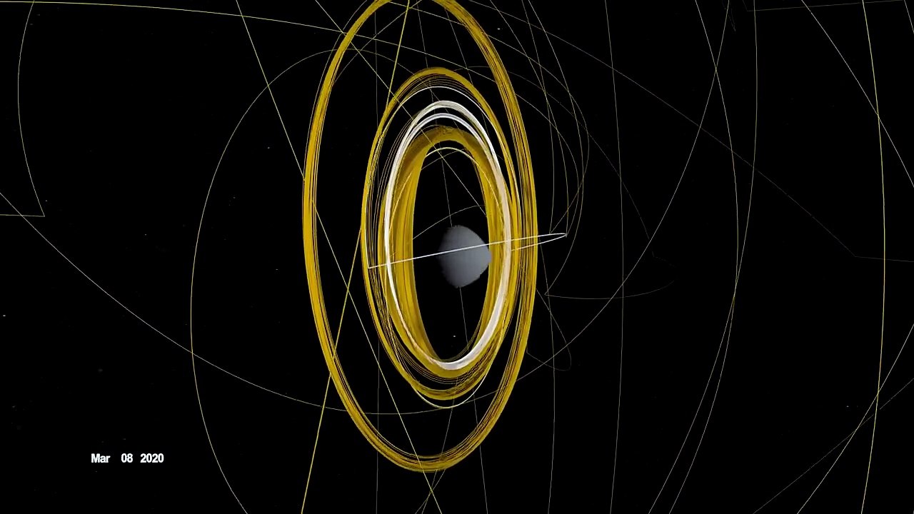 OSIRIS-REx Mission: Capturing Asteroid Sample with Orbital Web