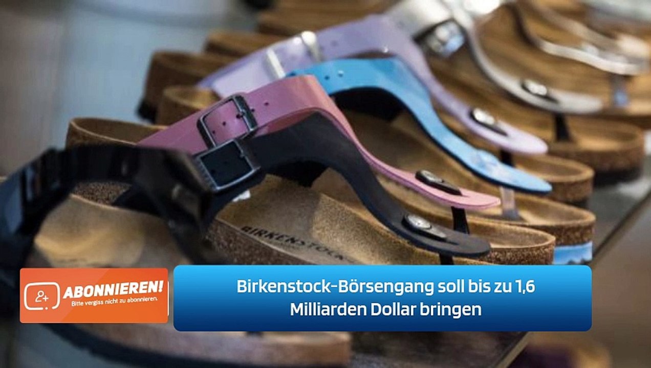 Birkenstock-Börsengang soll bis zu 1,6 Milliarden Dollar bringen