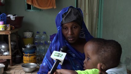 Âgé de 4 ans, Khalil est atteint d'hydrocéphalie, une maladie qui se manifeste par un excès de liquide au niveau du cerveau