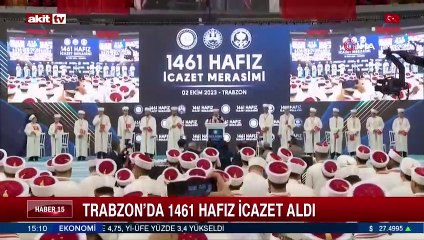 Trabzon'da 1461 hafız icazet aldı