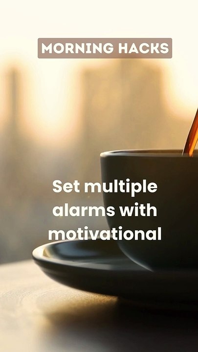 Wake up with a smile and get ready to conquer the day. #MorningMotivation #Alarm