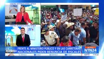 Manifestantes bloquearon carreteras en protesta a secuestro de actas electorales en Guatemala