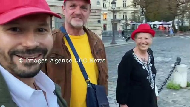 David van Hemelryck de #Destitution devant le Palais Bourbon. Paris/France - 02 Octobre 2023
