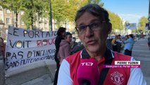 Les accompagnants AESH manifestent à Saint-Etienne