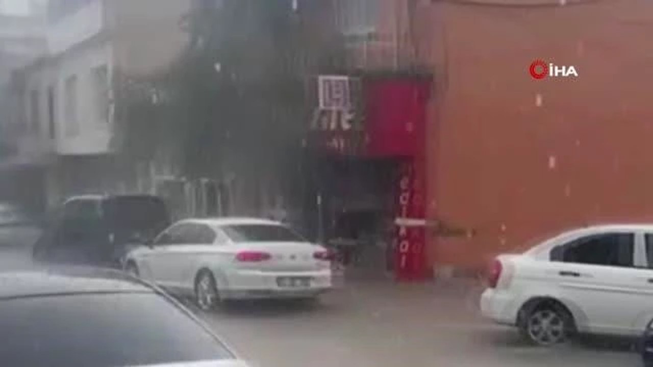 Osmaniye'nin Düziçi ilçesinde kuvvetli yağış ha...