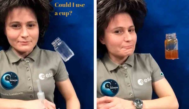 Hauska video: astronautti näyttää, kuinka juodaan kupillinen kahvia avaruudessa