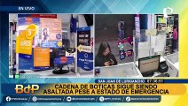 SJL: asaltan por tercera vez botica en pleno estado de emergencia