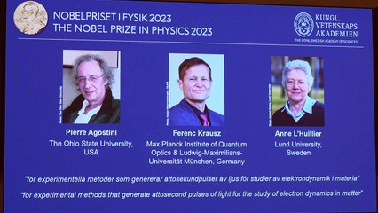 Trio vence o Nobel de Física por estudo sobre elétrons