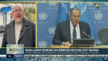 Rusia: Serguéi Lavrov se reúne con líderes de Osetia del Sur y Abjasia