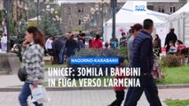 Nagorno-Karabakh, allarme dell'Unicef: 30mila bambini in fuga