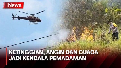 Helikopter Water Bombing Alami Kendala saat Pemadaman di Gunung Lawu, Begini Faktanya
