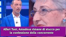 Affari Tuoi, Amadeus rimane di stucco per la confessione della concorrente