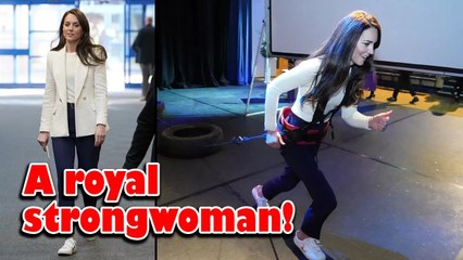 Kate Middleton takes on tire pull challenge during meeting with Preet Chandi