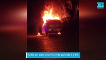 Ardió un auto anoche en la zona de 3 y 67