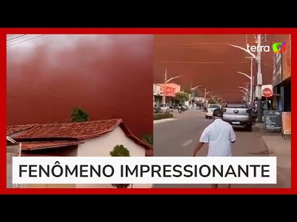 Nuvem de poeira assusta moradores de cidade do interior de Goiás