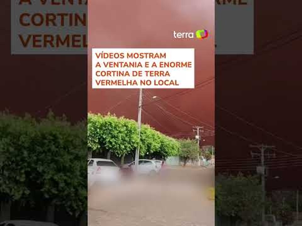 Nuvem de poeira assusta moradores de cidade do interior de Goiás