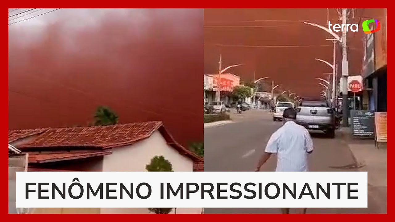 Nuvem de poeira assusta moradores de cidade do interior de Goiás