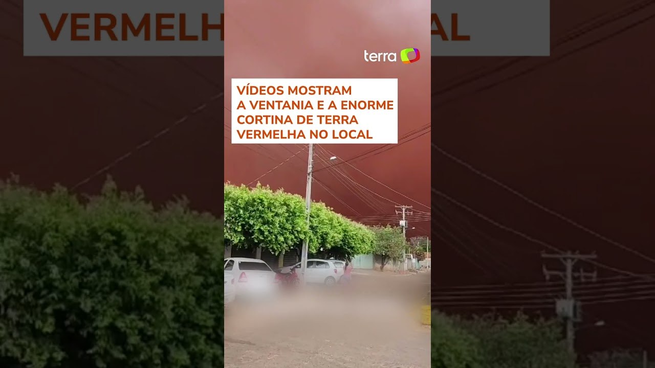 Nuvem de poeira assusta moradores de cidade do interior de Goiás